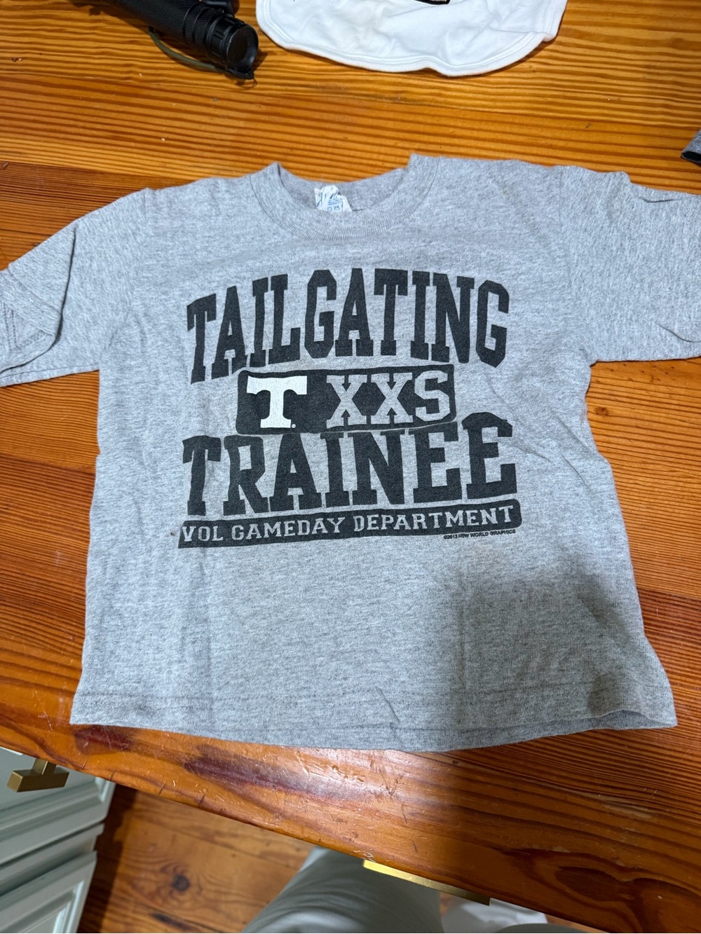 Tailgating Trainee Kids' Grey Graphic T-Shirt